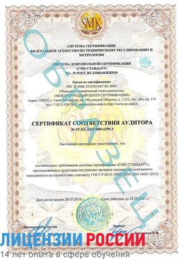 Образец сертификата соответствия аудитора Образец сертификата соответствия аудитора №ST.RU.EXP.00014299-3 Севастополь Сертификат ISO 14001
